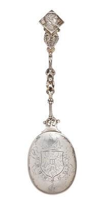 Lot 2091 - A German Silver Combination Spoon and Fork