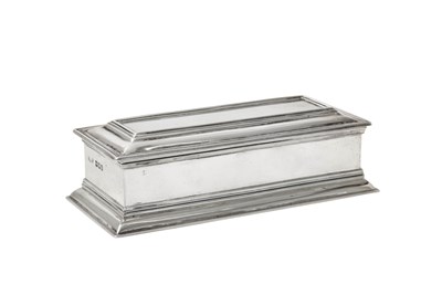 Lot 2213 - A George V Silver Jewellery-Box