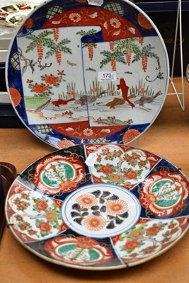 Lot 173 - Two Japanese Imari chargers