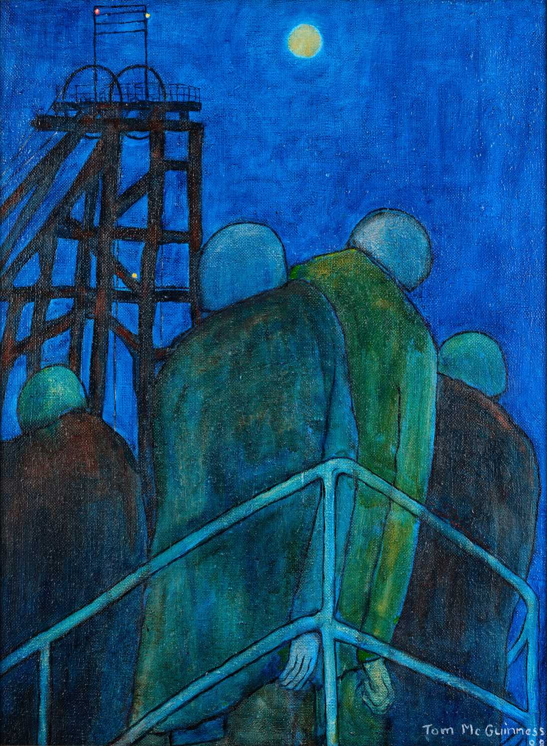 Lot 14 - Tom McGuinness (1926-2006) Four Miners Signed...