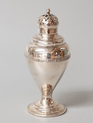 Lot 12 - An Irish Silver Caster, by Alwright and...