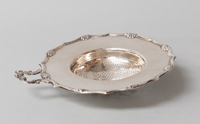 Lot 43 - A Victorian Silver Strainer, by Charles Fox,...