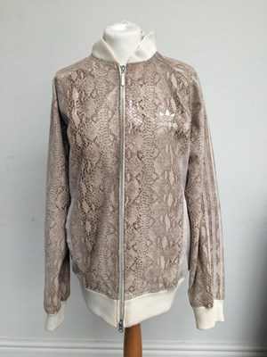 Lot 1026 - A Rare Adidas Leather and Suede Jacket, in a...
