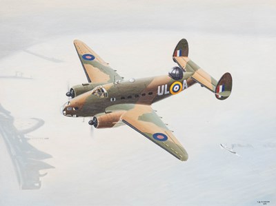 Lot 1061 - A.M.Alderson (20th Century) Lancaster Bomber...
