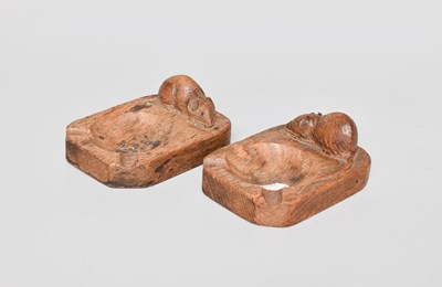Lot 396 - A Pair of Robert Thompson "Mouseman" English...