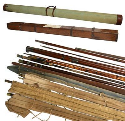 Lot 3103 - An Early Hardy Oak Fly Rod Box
