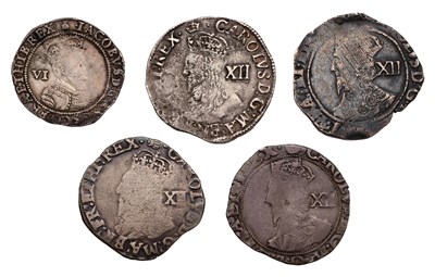 Lot 68 - Charles I, Shilling, group D, fourth bust, mm....