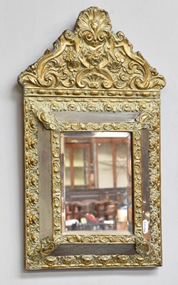 Lot 1227 - A 19th Century Sectional Wall Mirror, in...