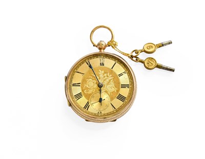 Lot 228 - A 9 Carat Gold Open Faced Pocket Watch