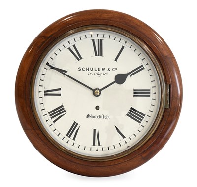 Lot 221 - A Mahogany Wall Timepiece, signed Schuler & Co,...