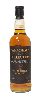 Lot Glenrothes 1965 Single Highland Malt Scotch...