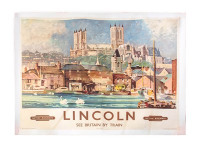 Lot 786 - BR(E) Lincoln - See Britain By Train Poster