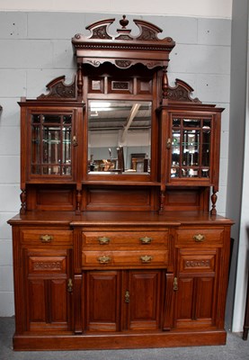 Lot 1251 - A Late Victorian Walnut Mirror Backed...