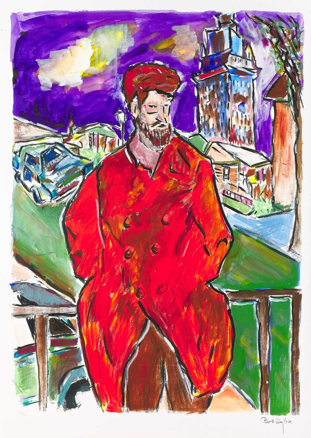 Lot 155 - Bob Dylan (b.1941) American "Man on a Bridge"...