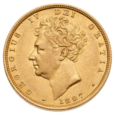 Lot 290 - George IV, Sovereign 1827, (Marsh 12, S.3801),...