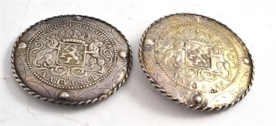 Lot 224 - Pair of Dutch silver ceremonial badges