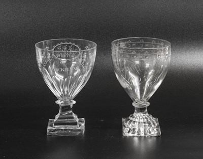 Lot 57 - A Glass Rummer, early 19th century, engraved...