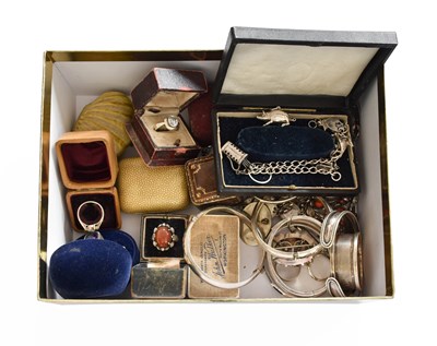 Lot 322 - A Quantity of Silver and White Metal Jewellery,...