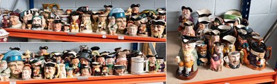 Lot 186 - A Large Collection of Pottery Character Jugs...