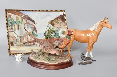 Lot 426 - Border Fine Arts Pheasant Model 'Steppping Out'...