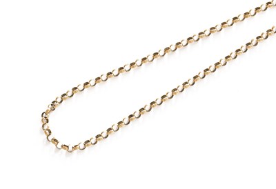 Lot 307 - A 9 Carat Gold Chain, with replacement clasp,...