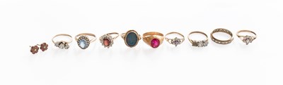 Lot 315 - A Small Quantity of Jewellery, including six 9...
