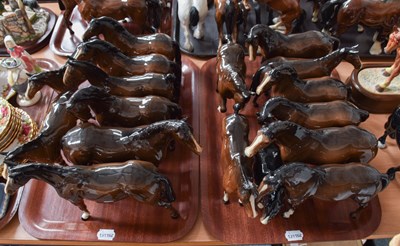 Lot 404 - Beswick Horses, including, Hackney, Welsh Cob,...