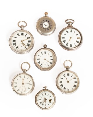 Lot A Silver Pair Cased Verge Pocket Watch,...