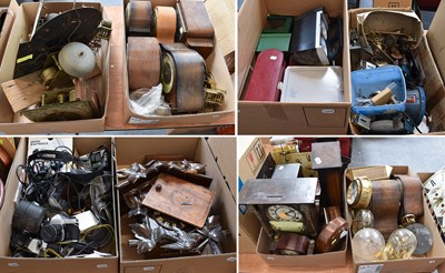 Lot 186 - A Quantity of Mantel Clocks, Longcase Clock...