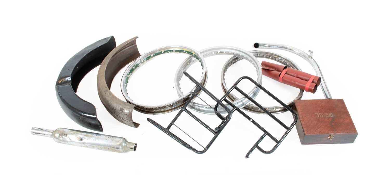 Lot 611 - BSA Tool Box with BSA, Triumph and Ariel...