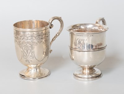 Lot 74 - A Victorian Silver Christening-Mug, by Samuel...