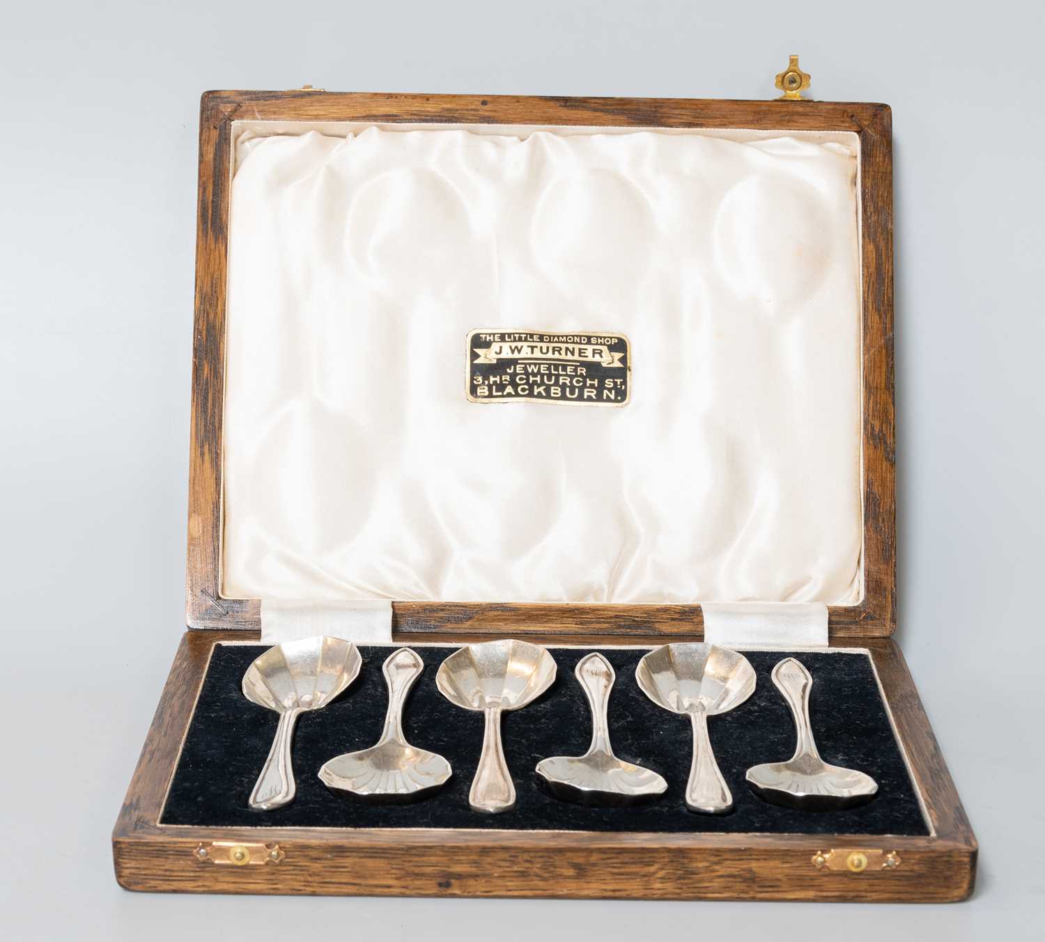 Lot 79 - A Cased Set of Six George V Silver Spoons, by...