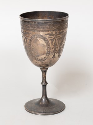 Lot 70 - A Victorian Silver Goblet, by John Newton...