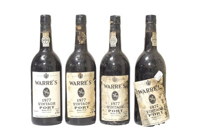Lot 3078 - Warre's 1977 Vintage Port (four bottles)