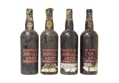 Lot 3070 - Quinta Do Noval 1970 Vintage Port (four bottles)