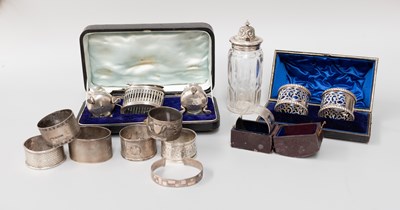 Lot 166 - A Collection of Assorted Silver, including...