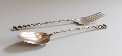 Lot 142 - A Pair of American Silver Salad-Servers, by...