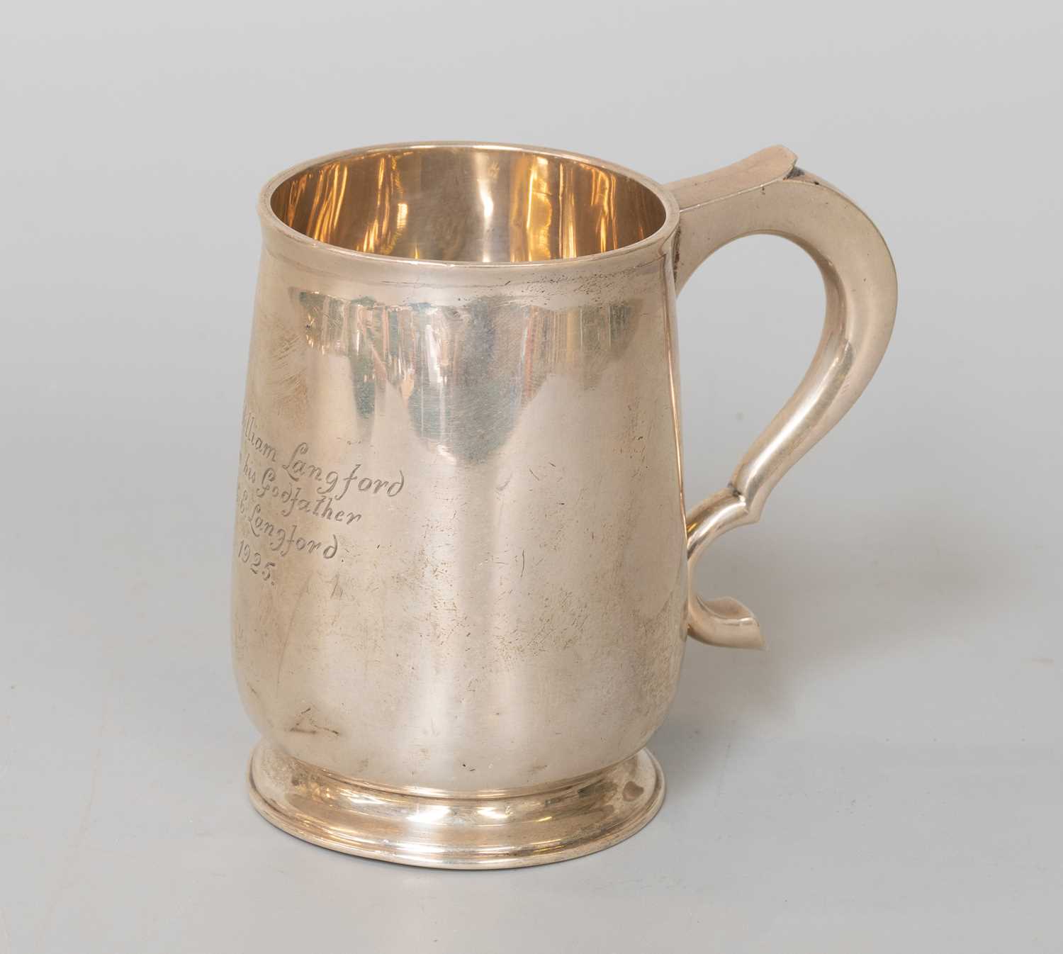 Lot 57 - A George V Silver Christening-Mug, by Adie...