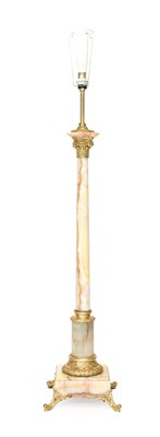 Lot 362A - An Alabaster and Gilt Metal Mounted Standard...