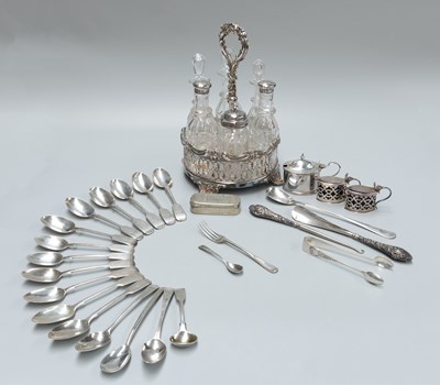 Lot 156 - A Collection of Assorted Silver and Silver...
