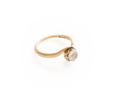 Lot 303 - A Diamond Solitaire Ring, the old cut diamond...