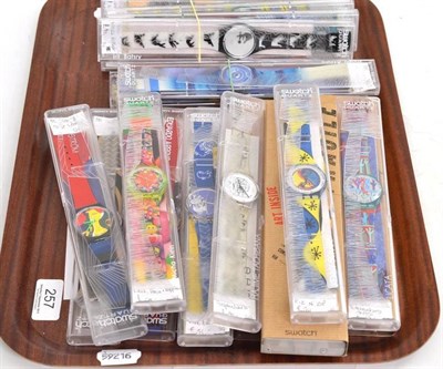 Lot 257 - A quantity of Swatch watches from the Artist Collection - 1990's