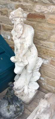 Lot 1125 - A Large Composition Garden Statue of...