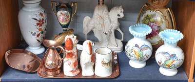 Lot 378 - Beswick Trout, copper measures, warming pan,...