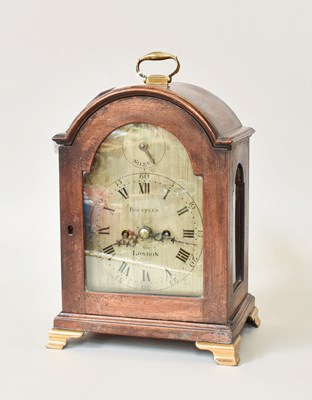 Lot 459 - A Mahogany Striking Table Clock, signed...