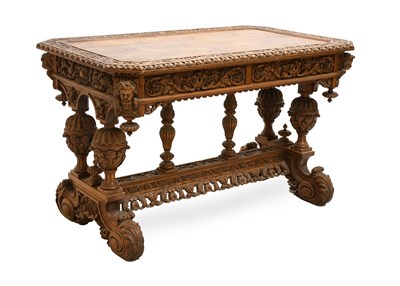 Lot 582 - A Late 19th Century Continental Carved Oak...