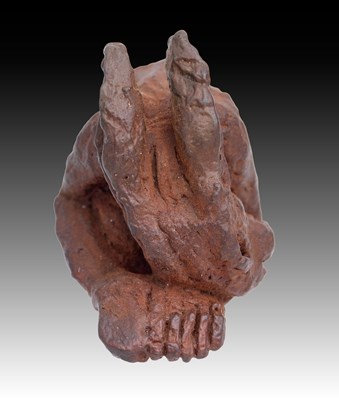 Lot 151 - Sophie Ryder (b.1943) "Kneeling" (2006) Signed...