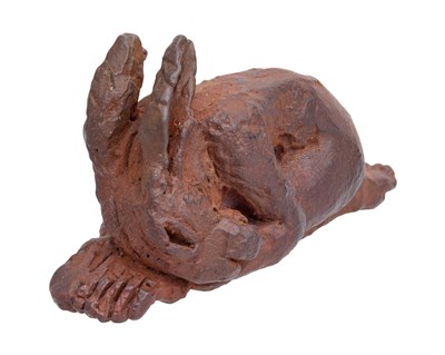 Lot 151 - Sophie Ryder (b.1943) "Kneeling" (2006) Signed...