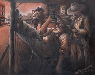 Lot 1046 - Paul Bryn Davies (20th century) "The Sheriff"...