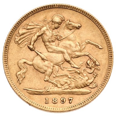 Lot 322 - Victoria, Half Sovereign 1897; good very fine